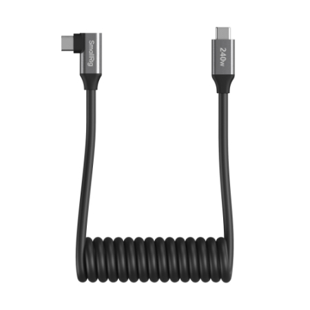 SmallRig 5730 - spiralny kabel USB-C, prosty do kątowy